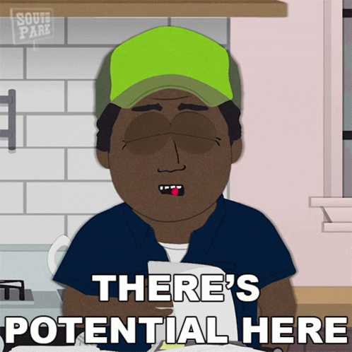 Cartoon Character Says There's Potential Here