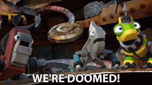 Cartoon Character Says We're Doomed GIF