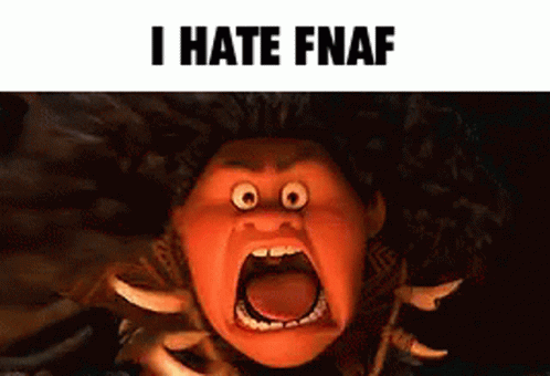 Cartoon Character Screaming I Hate Fnaf