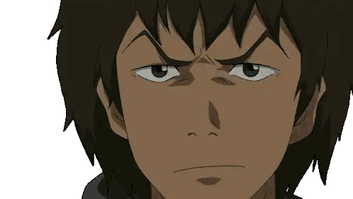 Cartoon Character Serious Face