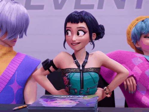 Cartoon Character Singing Into Microphone Saying A GIF