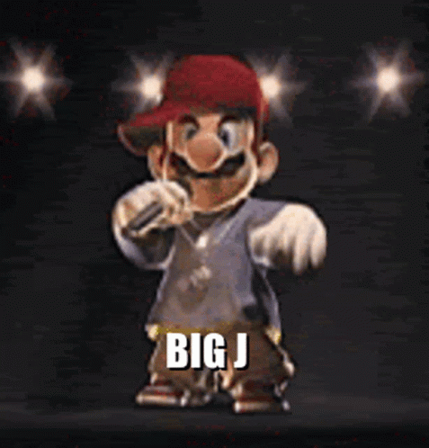 Cartoon Character Singing Into Microphone With Hat GIF