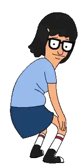 Cartoon Character Sitting Crossed Legs
