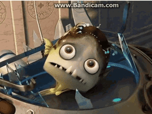 Cartoon Character Sitting in Car