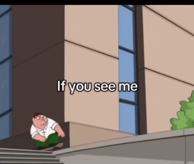 Cartoon Character Sitting on Building Side