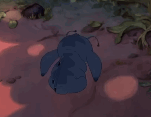 Cartoon Character Sitting on Ground