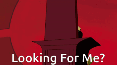 Cartoon Character Sitting on Throne Looking for Me