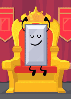 Cartoon Character Sitting On Throne With Crown GIF