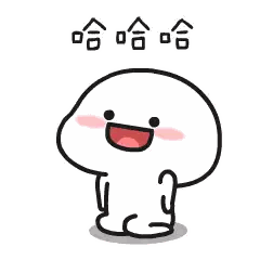 Cartoon Character Sitting With Big Smile