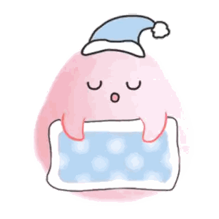 Cartoon Character Sleeping on Blanket