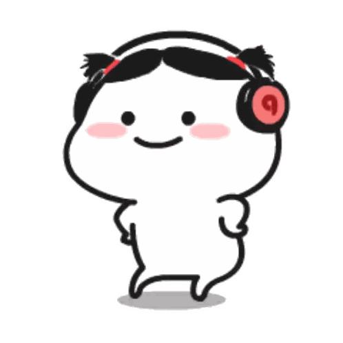 Cartoon Character Smiling and Dancing