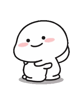 Cartoon Character Smiling Hugging