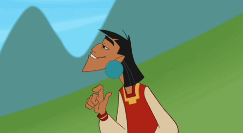 Cartoon Character Smiling In Red Shirt GIF