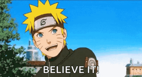 Cartoon Character Smiling Saying Believe It