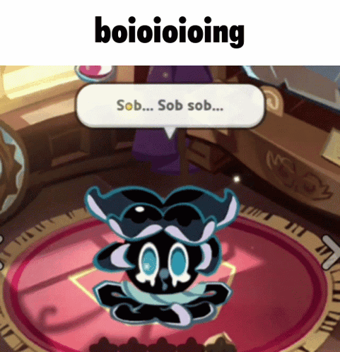 Cartoon Character Speech Bubble Sob Sob Sob