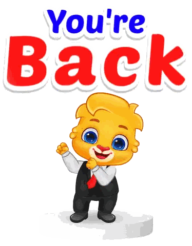 Cartoon Character Standing Before You Reback Sign