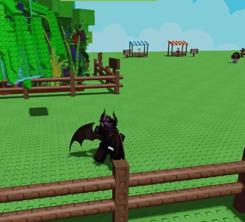 Cartoon Character Standing By Fence With Sign Saying A GIF