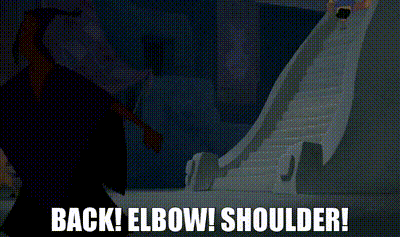 Cartoon Character Standing by Snow Slide