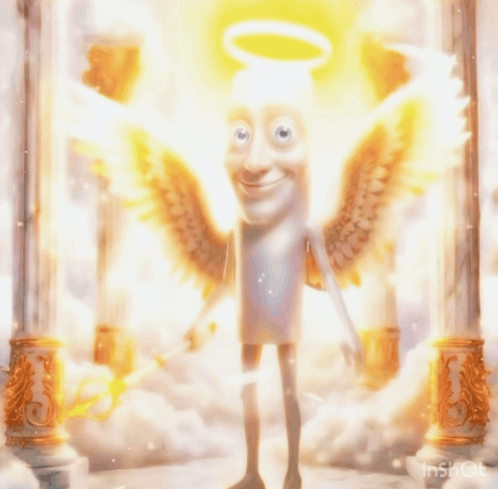 Cartoon Character Standing In Front Of Hong Kong Sign GIF