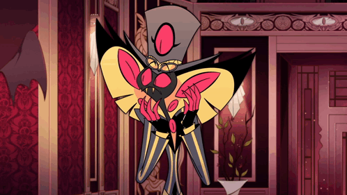 Cartoon Character Standing Near Vase