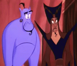 Cartoon Character Standing Next to Another