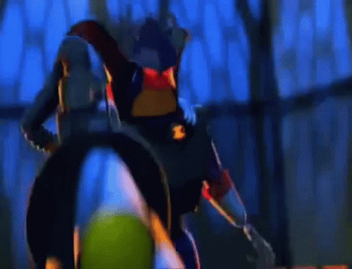 Cartoon Character Standing Next To Tennis Balls GIF