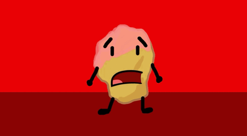 Cartoon Character Standing On Red Surface GIF