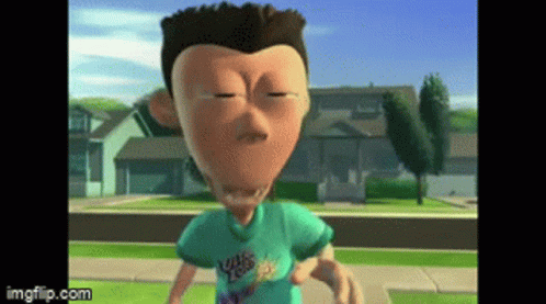 Cartoon Character Standing With Eyes Closed GIF