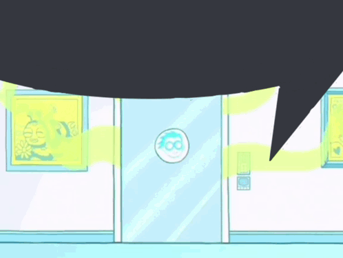Cartoon Character Standing With Speech Bubble GIF