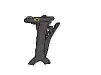 Cartoon Character Standing With Toothbrush