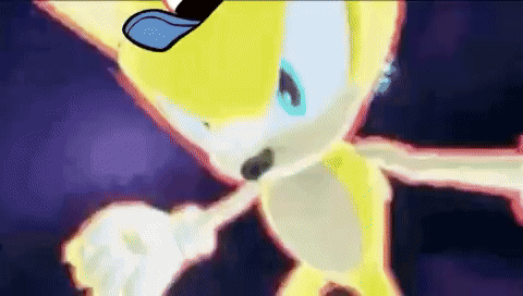 Cartoon Character Sticking Out Blue Tongue