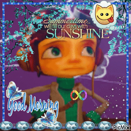 Cartoon Character Summertime Will Fill Our Days With Sunshine