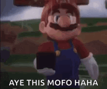 Cartoon Character Taking Selfie in Video Game