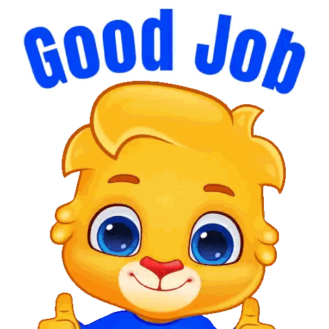 Cartoon Character Thumbs Up Good Job