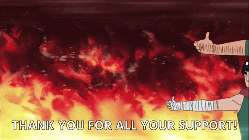 Cartoon Character Thumbs Up Thank You For All Your Support GIF