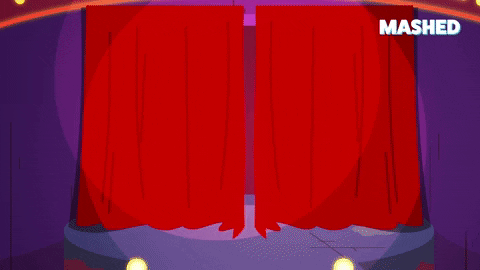 Cartoon Character Using Jackhammer On Stage GIF