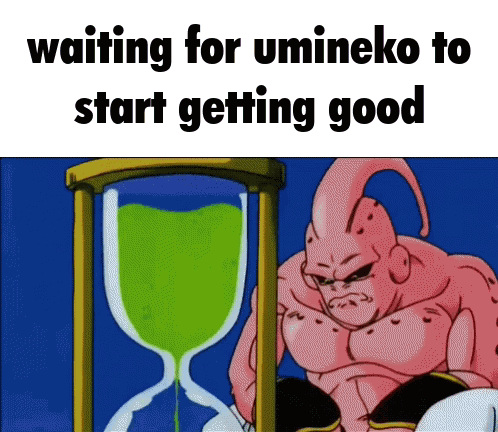 Cartoon Character Waiting for Umineko