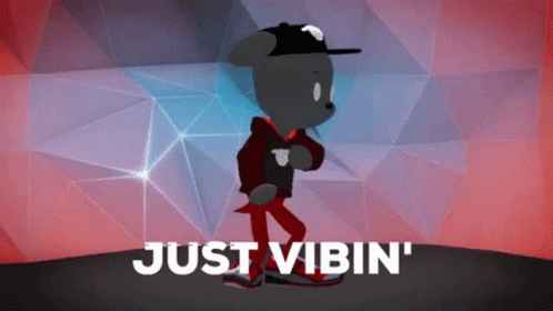 Cartoon Character Walking Just Vibin