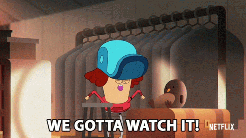 Cartoon Character We Gotta Watch It Beside Bird