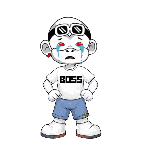 Cartoon Character Wearing Boss Shirt