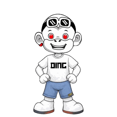 Cartoon Character Wearing Ding Shirt