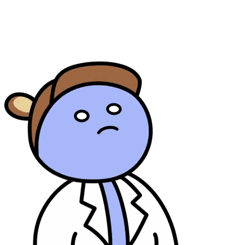 Cartoon Character Wearing Ears Hat and White Coat