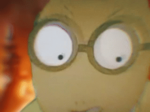 Cartoon Character Wearing Glasses GIF