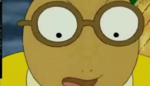 Cartoon Character Wearing Glasses GIF