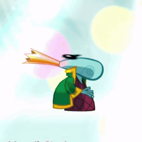 Cartoon Character Wearing Green And Purple Jackets GIF
