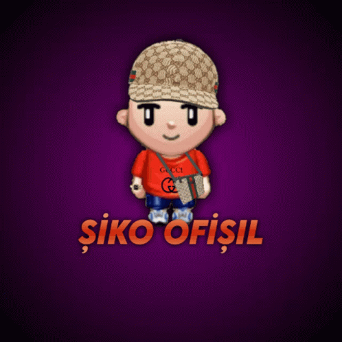 Cartoon Character Wearing Gucci Shirt And Hat GIF