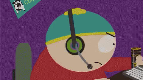 Cartoon Character Wearing Headphones Holding Drink