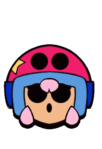 Cartoon Character Wearing Helmet and Sunglasses