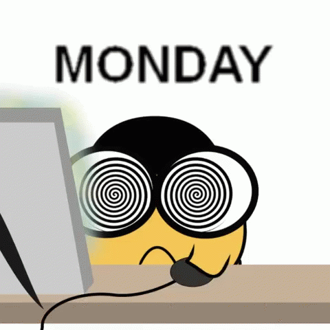Cartoon Character Wearing Hypnotic Glasses