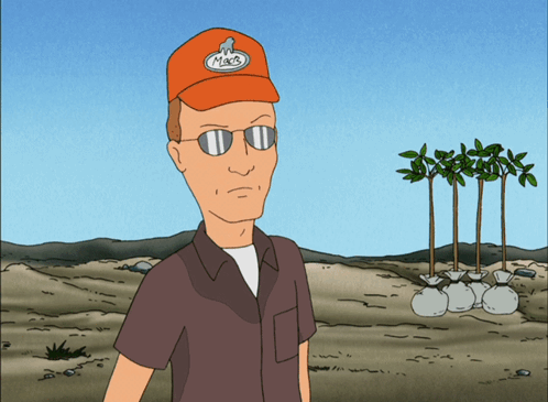 Cartoon Character Wearing Mike Hat